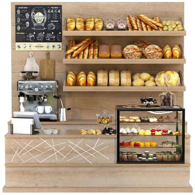 现代面包店收银台